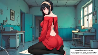 JOI anal en español. Yor de Spy X usará su mejor dildo en tu culo.