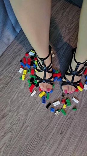 Legos Crushed by my High Heels