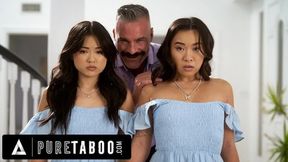 Petite Asian babes fulfill hunk's doppelganger fantasy