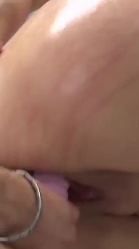 Young chubby redhead slut gives special massage and gets screwed fisted and sodomized with oil