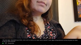 Naughty camgirl answering followers. Get turned on by her voice saying random things.