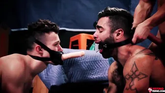 Devin Franco and Grant Ducati dominate Lucas Leon in hardcore threesome
