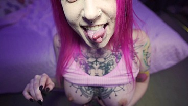POV Blowjob and Cumshot with Flight Life