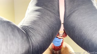 Pushing Mr. Hankey's Theeng deep into his hole!