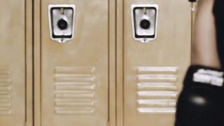 Carmen Caliente face sitting in lesbian locker room