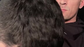 Cruising for Bareback Blowjobs: Big Straight Cock Serviced