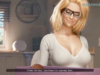 Cheating Wife Chloe letting her Spouse's BBC Boss to Stretch out Her Holes