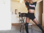 Burlesque strip tease - tank sex