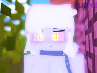 Minecraft Allie X Steel golem made by Slipperyt
