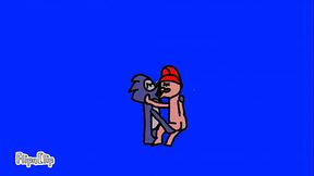 Sonic fudendo mario com gozada na cara