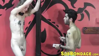 Ryan Ruckers dominates and torments bound twink in kinky fetish session