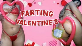 Farting in valentine's day on balloon