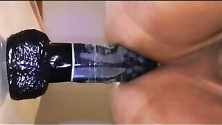 Hot ebony Nut Sack gets drilled hard with deep inch dildo