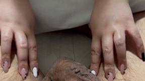 (071) Almond Shaped Nails — Milking Cock