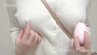 【着衣オナニー】ノーブラ外出で視線を集める変態パイスラ女子♡ 人目に付かない場所でこっそり乳首＆クリイキ♡ おもちゃの刺激に思わずエッチな喘ぎ声が漏れちゃう…！【個人撮影】