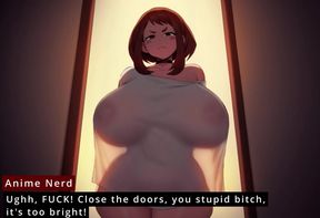 Ochaco Uraraka - Bouncing Her Phat Ass on Ugly Dude's BBC