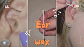Removing wax from my ear with a cotton swab
