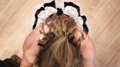 Hot Blond Virgin cleaning Girl get filled with Sperm