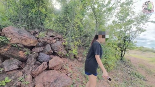 Thai Teen Amateur Outdoor Fuck – POV Creampie In Nature