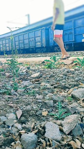Railway Station Track Cumshot