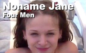 Noname Jane & Arnold Schwartzenpecker & Rick Masters & Rod Fontana & Trevor Thompson gangbang TP facials