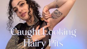 Caught Looking Hairy Armpit JOI - 180 HD MP4 Featuring Lydia Black Hairy Goth Girl Laughs at You and Smells Her Pits