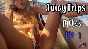 Public Squirt: Hot Babe Gets Nasty on Greece Vacation
