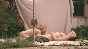 Charlie Forde Gushes on Danika's Big Shemale Cock Outdoor Destruction