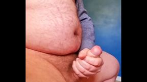 Chubby Gay Guy Wanks To Juicy Orgasm In Hot Masturbation Session