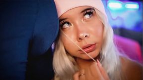 Sexy blonde is eager to suck on a hard cock