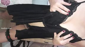 my cuckold films me with another one at the motel &mdash;  until I get milk on my tits
