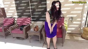 pornstar caroline pierce pissing panties and blue skirt