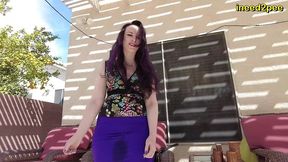 pornstar caroline pierce pissing panties and blue skirt