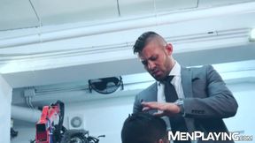 Hunk Ricky Blue caught scammer Jonathan Miranda and bangs him hard