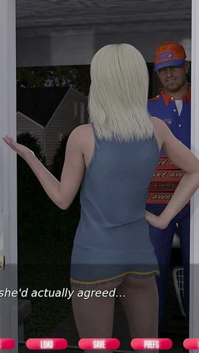 Naughty Neighbours - V0.57 - Libby Showed Her Boobs to the Delivery Guy to Get the Pizzas for Free