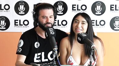 18YO Big Ass Latina Gushes in Elo Spicy Podcast Room