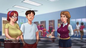 Comparing Huge Tits - Summertime Saga Gameplay