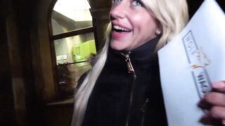 PublicSexDate - FIT XXX SANDY LONG FAKE BOOBIES BLONDE milf RAW SEX OUTSIDE FIRST DATE HOOKUP