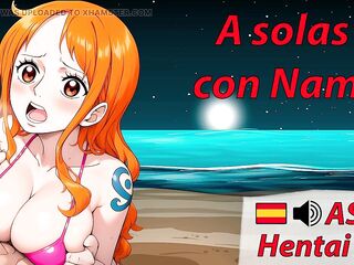 Spanish audio JOI with Nami from One Piece. It starts soft but...