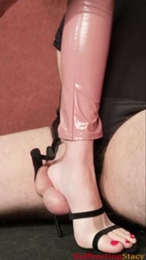 Full Weight Ball Standing + Ball Stomping in High Heels + Shiny PVC Trousers Trailer