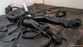 Vicky Devika Gas Mask Heavy Rubber Latex Compilation