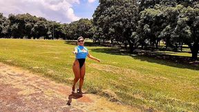 showing off in a public park and giving my ass to vagninho s big dick to fuck. luna oliveira e vagninho