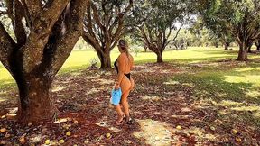 showing off in a public park and giving my ass to vagninho s big dick to fuck. luna oliveira e vagninho