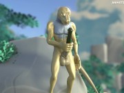Lizard Hyper Penis Growth Animation