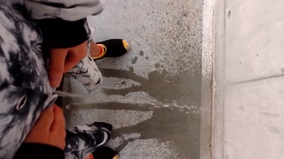Standing on concrete
