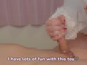 【M男専用動画🐰✨】全自動オナホと手コキの交互でおちんちん限界射精🥰💓