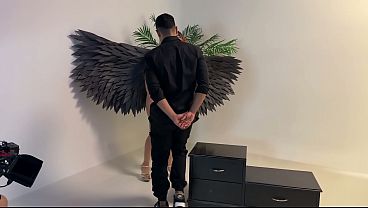 Behind the scenes with Angel Cruz &amp_ Celeste Alba &ldquo_Fucking with an angel&rdquo_