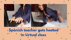 Spanish teacher gets heated in virtual class