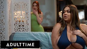 PAWG Siri Dahl seduces and scissors Ashlyn Peaks