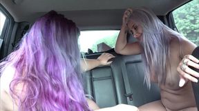 maggiequeen and ashley grey fucking on the backseat